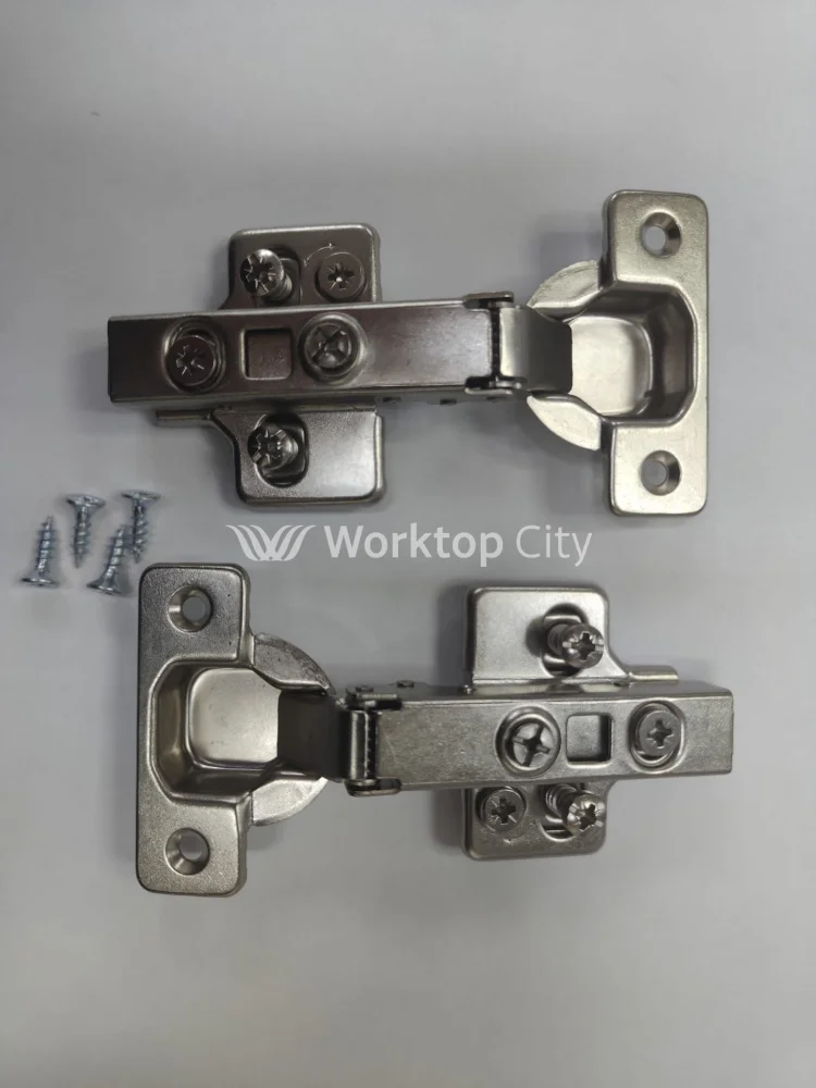 1 Pair 110 Degree Full Overlay Soft Close Kitchen Cabinet Door Hinges Adjustable Inc Backplates + Sc - Image 5