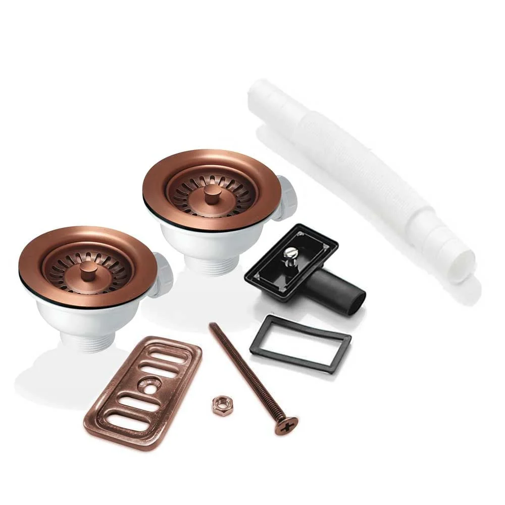 2x 90mm Waste and Overflow Kit for Astini, RAK, Rangemaster Ceramic Sinks - Image 3