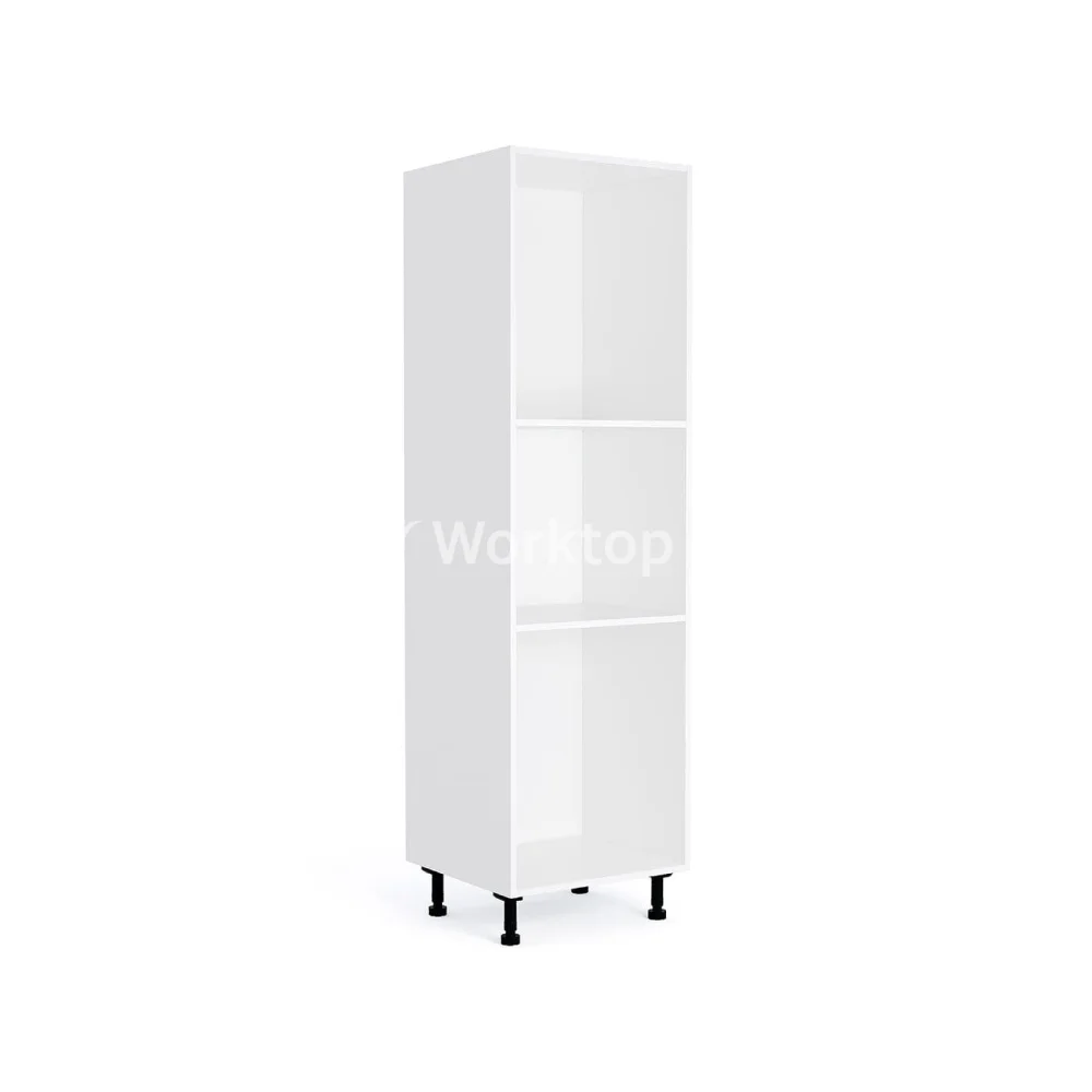 300mm Flat Pack Kitchen Larder Cabinet White (1970mmH + Legs)