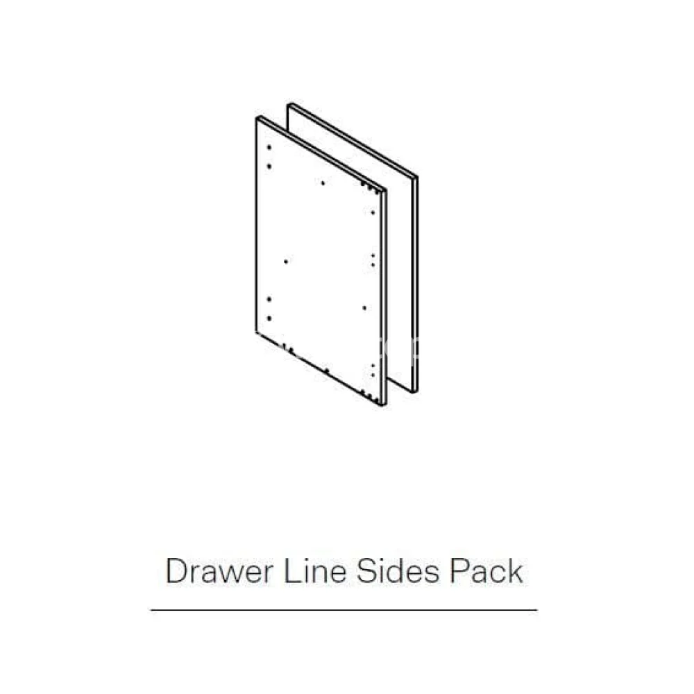 800mm Flat Pack Kitchen Drawer Cabinet White - Image 4