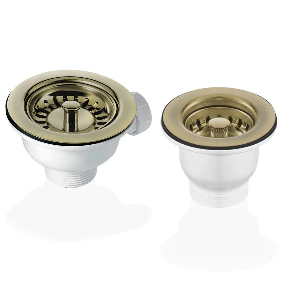 90 & 65mm Basket Strainer Waste for Astini, RAK, Rangemaster Ceramic Sink XK186+MBSWSS85-90 - Image 3