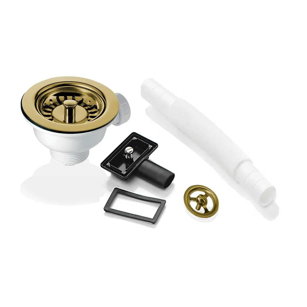 90mm Waste & Overflow Strainer for Astini RAK Rangemaster Ceramic Sink - Image 3