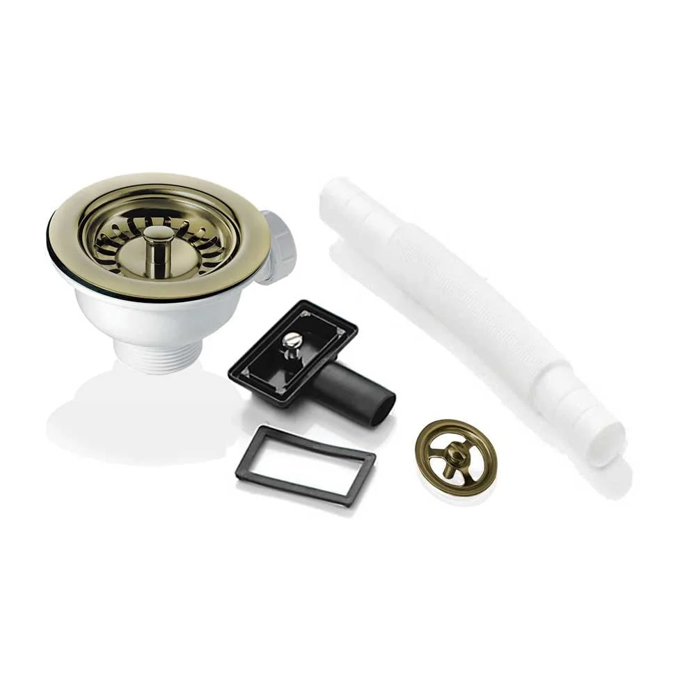 90mm Waste & Overflow Strainer for Astini RAK Rangemaster Ceramic Sink - Image 4