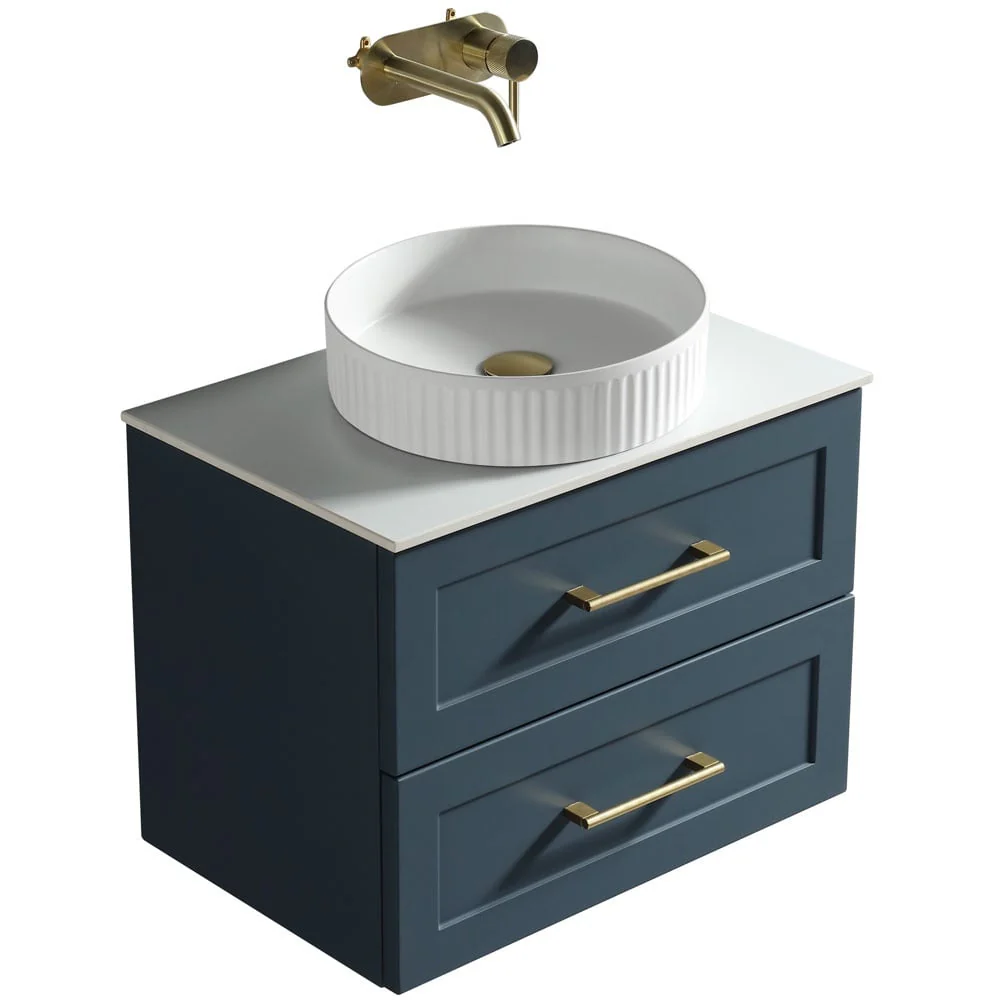 Astini Bakewell 600mm Midnight Shadow Wall Hung Vanity Unit With Counter Top - Image 3