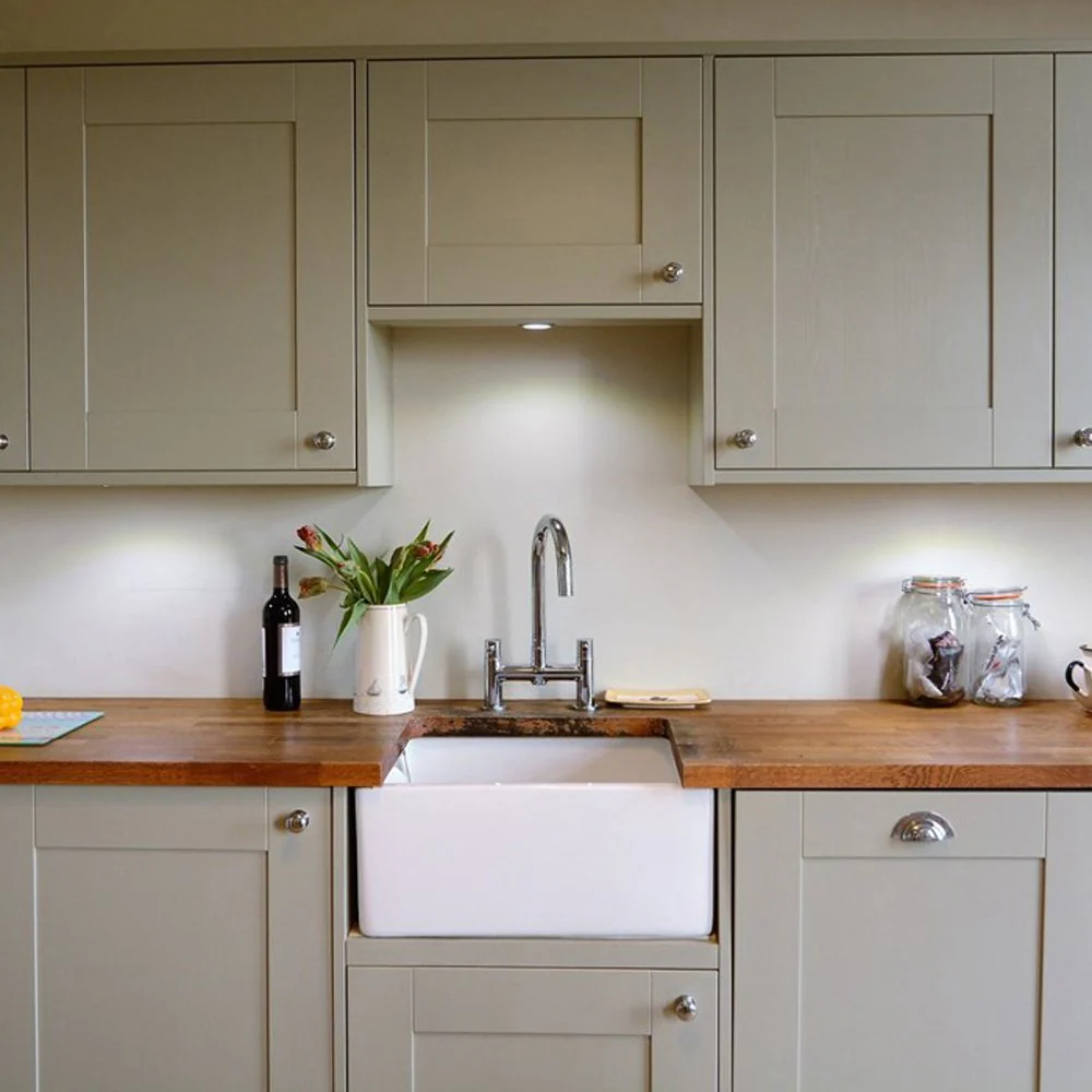 Astini Belfast 100 1.0 Bowl White Ceramic Kitchen Sink with Plug Waste - Image 8