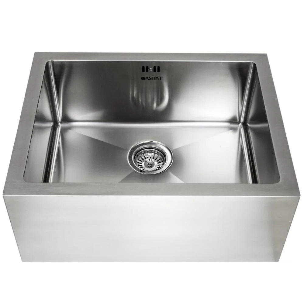 Astini Belfast 600 1.0 Bowl Brushed Stainless Steel Kitchen Sink & Waste - Image 3