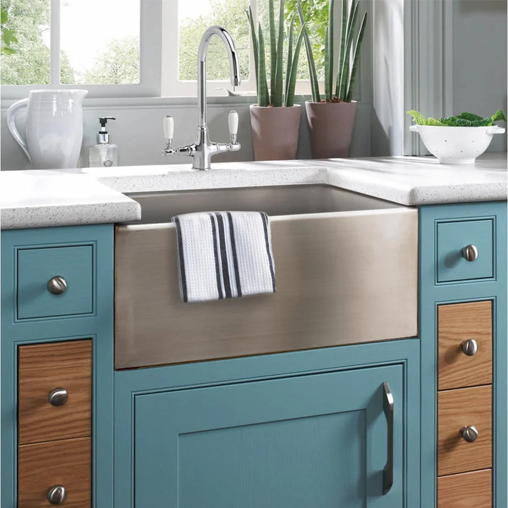 Astini Belfast 600 1.0 Bowl Brushed Stainless Steel Kitchen Sink & Waste - Image 7