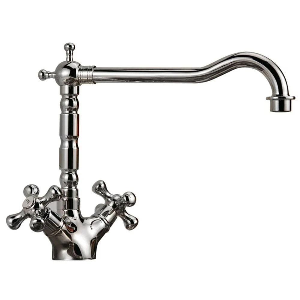 Astini Belfast 600 1.0 Bowl White Ceramic Kitchen Sink & Traditional 25411CH Tap - Image 3
