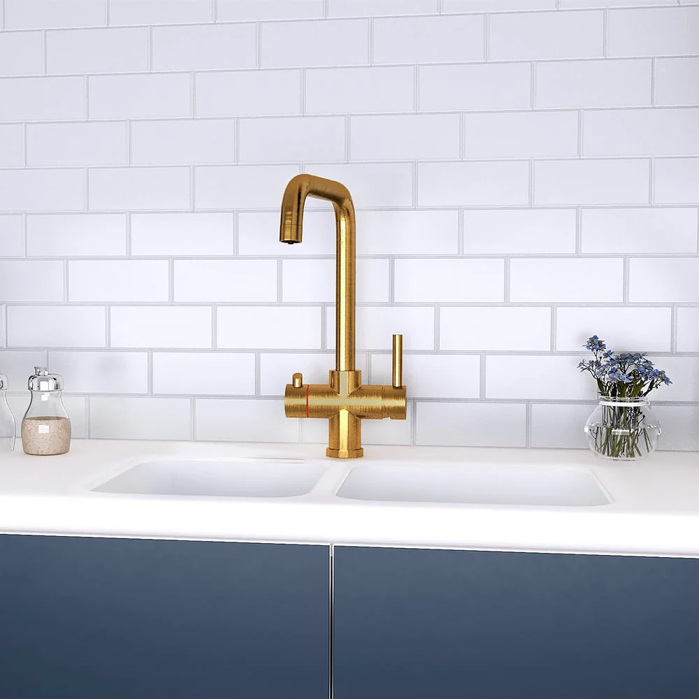 Astini Bollitore² 3in1 Polished Gold Boiling Hot Water Kitchen Tap & Tank Kit - Image 6