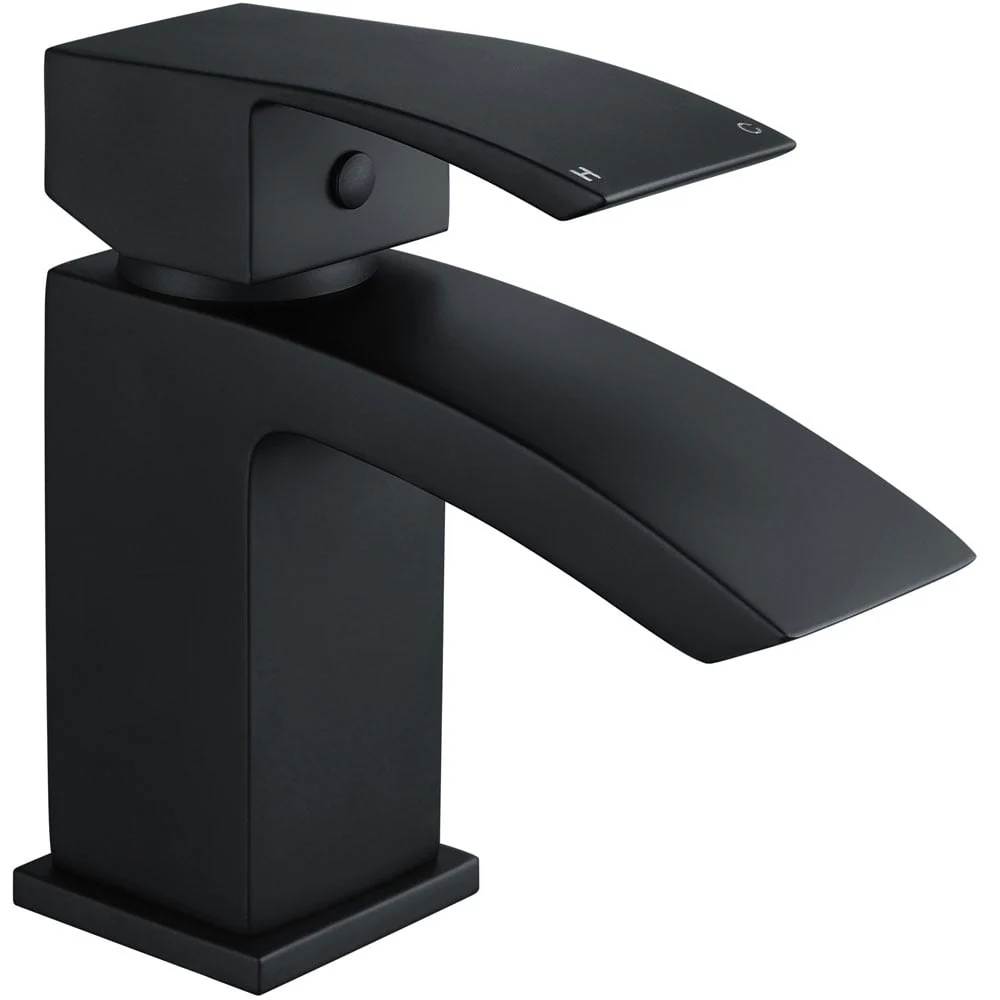 Astini Brecon Orca Black Single Lever Cloakroom Basin Mixer Tap TIS5057