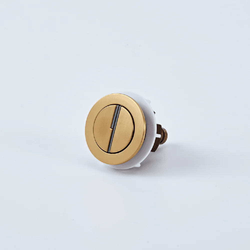 Astini Brushed Brass Round 48mm Flush Button