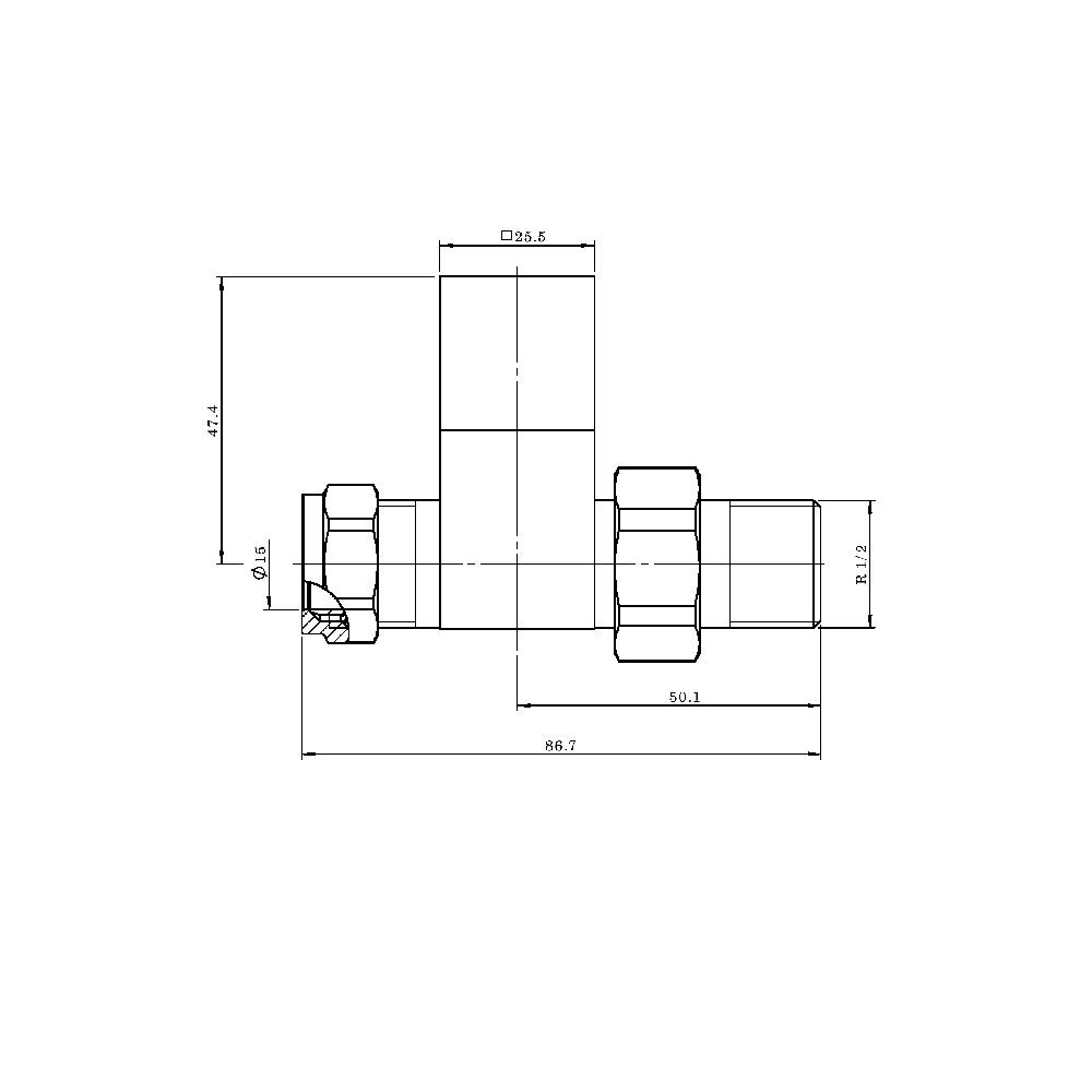Astini Brushed Brass Square Straight Radiator Valves - Image 2