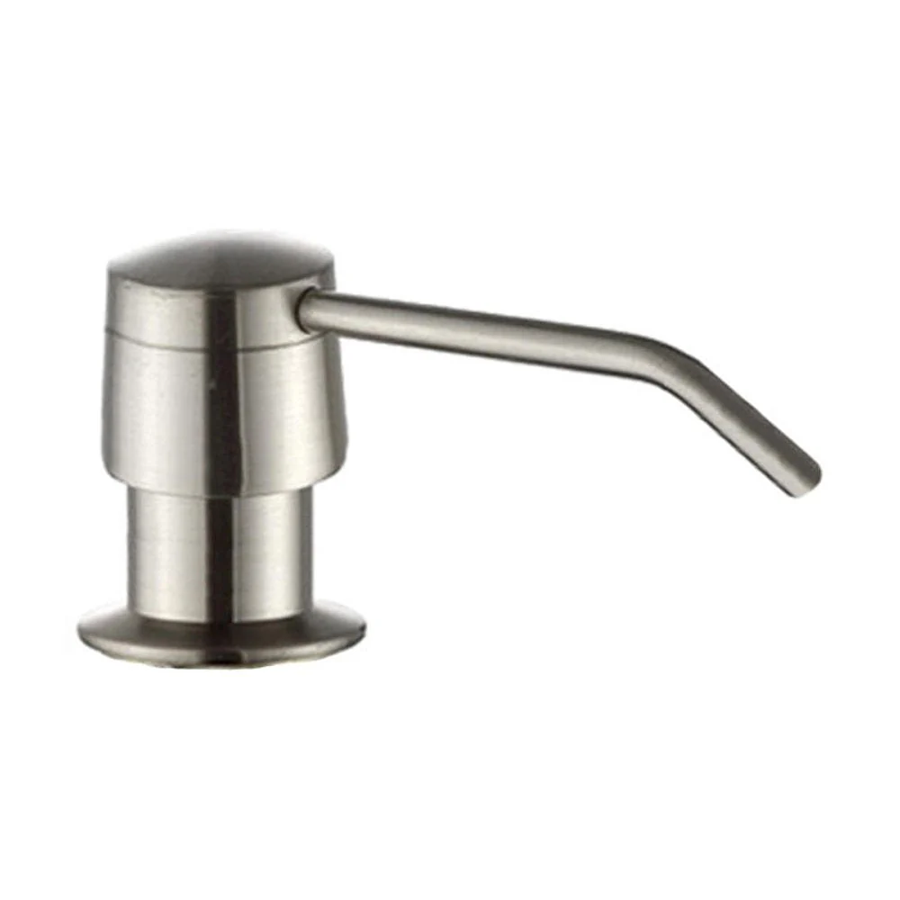 Astini Brushed Steel 270ml Integrated Kitchen Sink Soap Dispenser 201/BN - Image 4