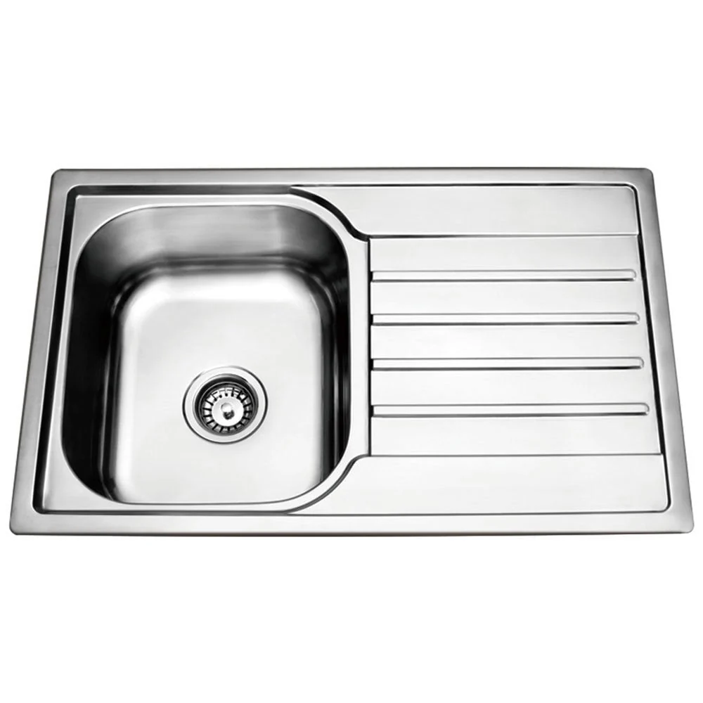 Astini Cagliari 1.0 Bowl Brushed Stainless Steel Kitchen Sink & Waste - Image 2