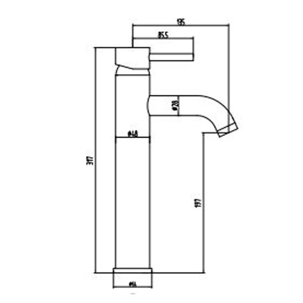 Astini Chepstow Black Gunmetal Bathroom Basin Mixer Tap TIS5112 - Image 2
