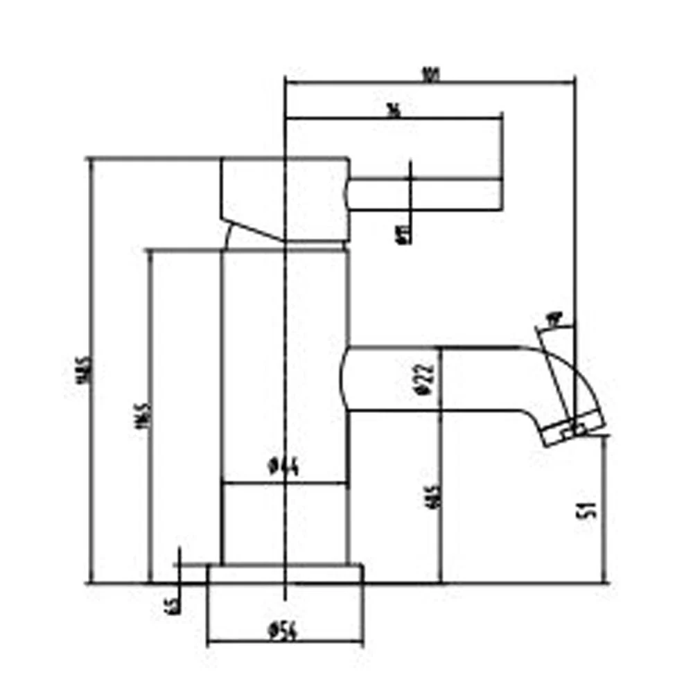 Astini Chepstow Brushed Brass Mono Mixer Tap & Slotted Waste TIS5115 - Image 2