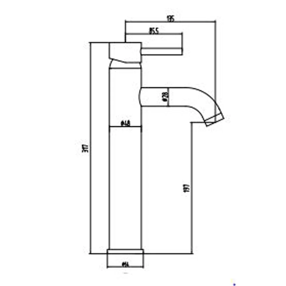 Astini Chepstow Chrome Bathroom Basin Mixer Tap TIS5104 - Image 2