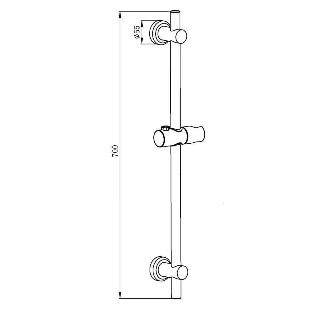 Astini Chrome Combo Retro Fit Riser Rail - Image 2