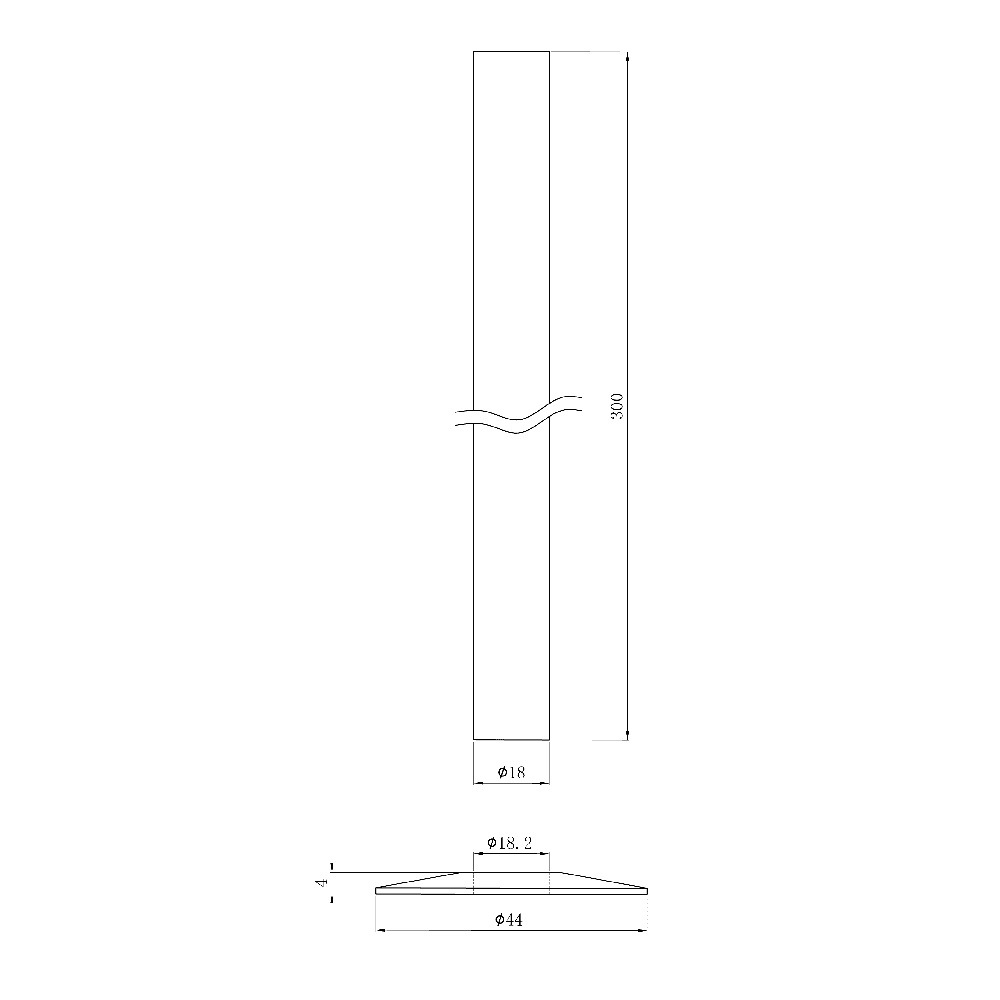 Astini Chrome Radiator Pipe Sleeve 300mm - Image 2