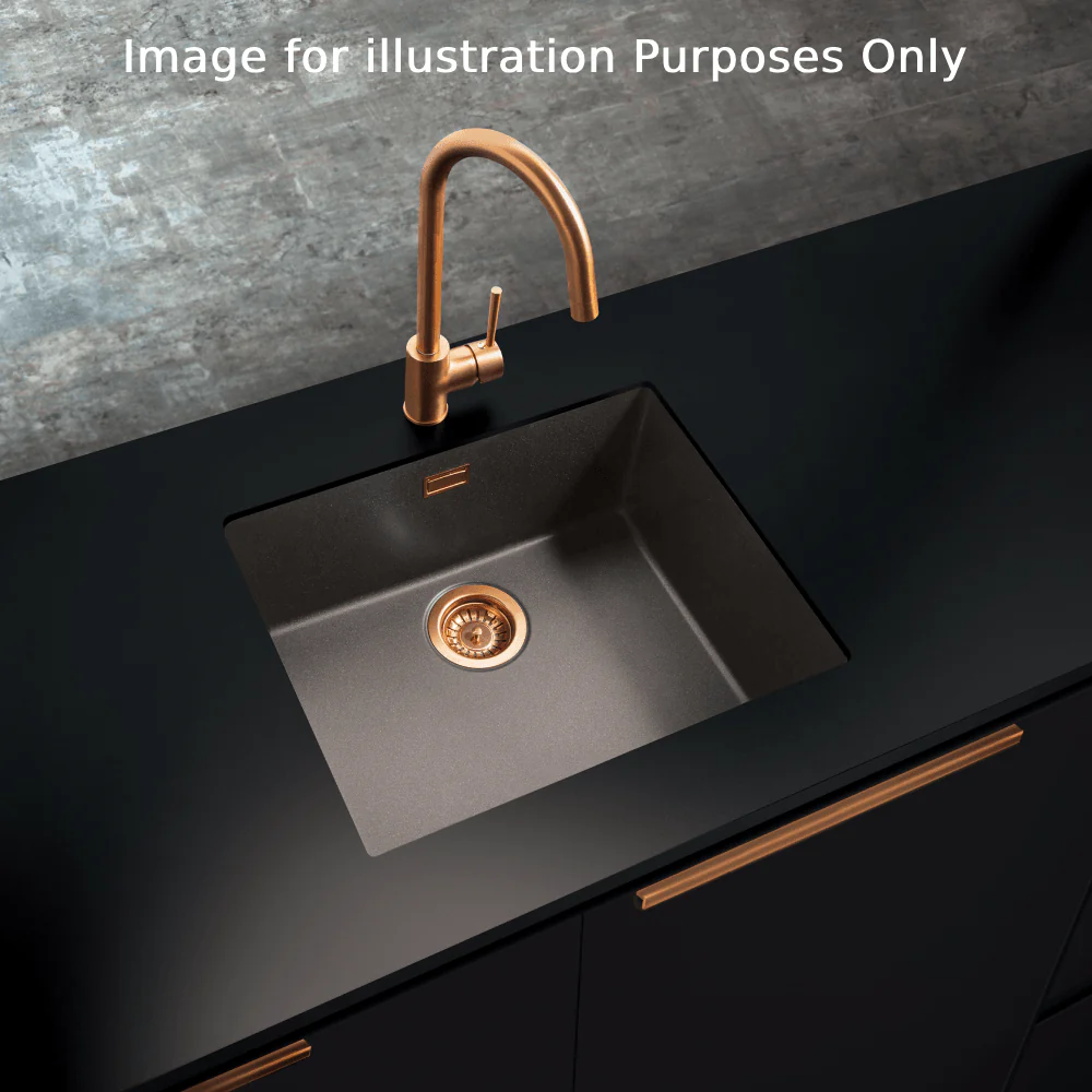 Astini Dante 500 1.0 Bowl Granite Undermount Kitchen Sink & Waste - Image 5