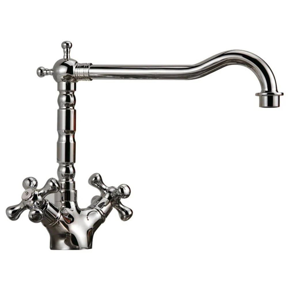 Astini Desire 100 1.0 Bowl Gloss White Ceramic Kitchen Sink, Waste & Traditional 25411CH Tap - Image 3