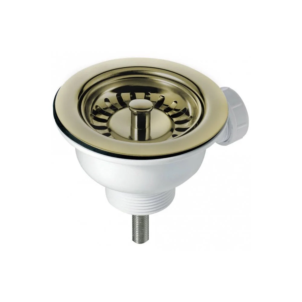 Astini Desire 100 1 Bowl White Ceramic Kitchen Sink with Waste & Colonial Tap - Image 14