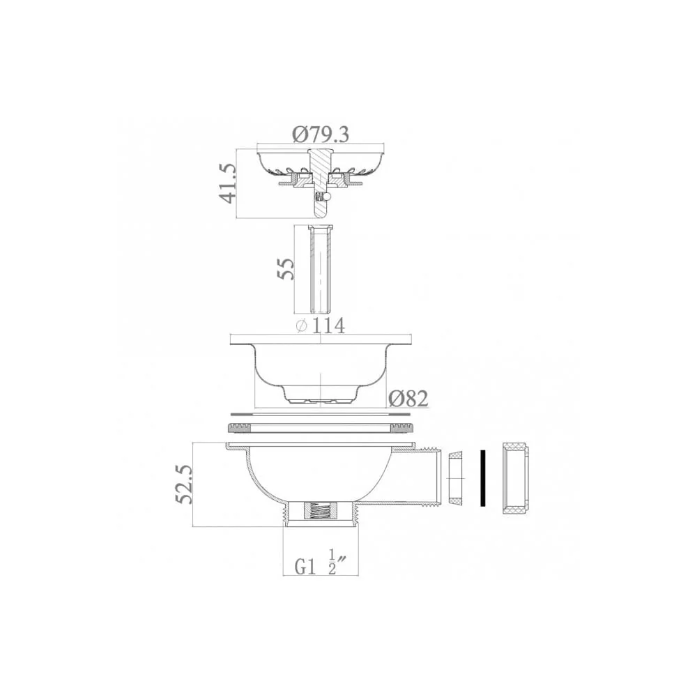 Astini Desire 150 1.5 Bowl Matt Ceramic Kitchen Sink & Waste - Image 13