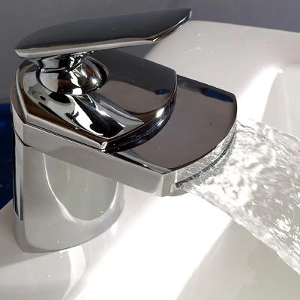 Astini Dream Single Lever Mono Waterfall Bathroom Basin Mixer Tap V999 - Image 5