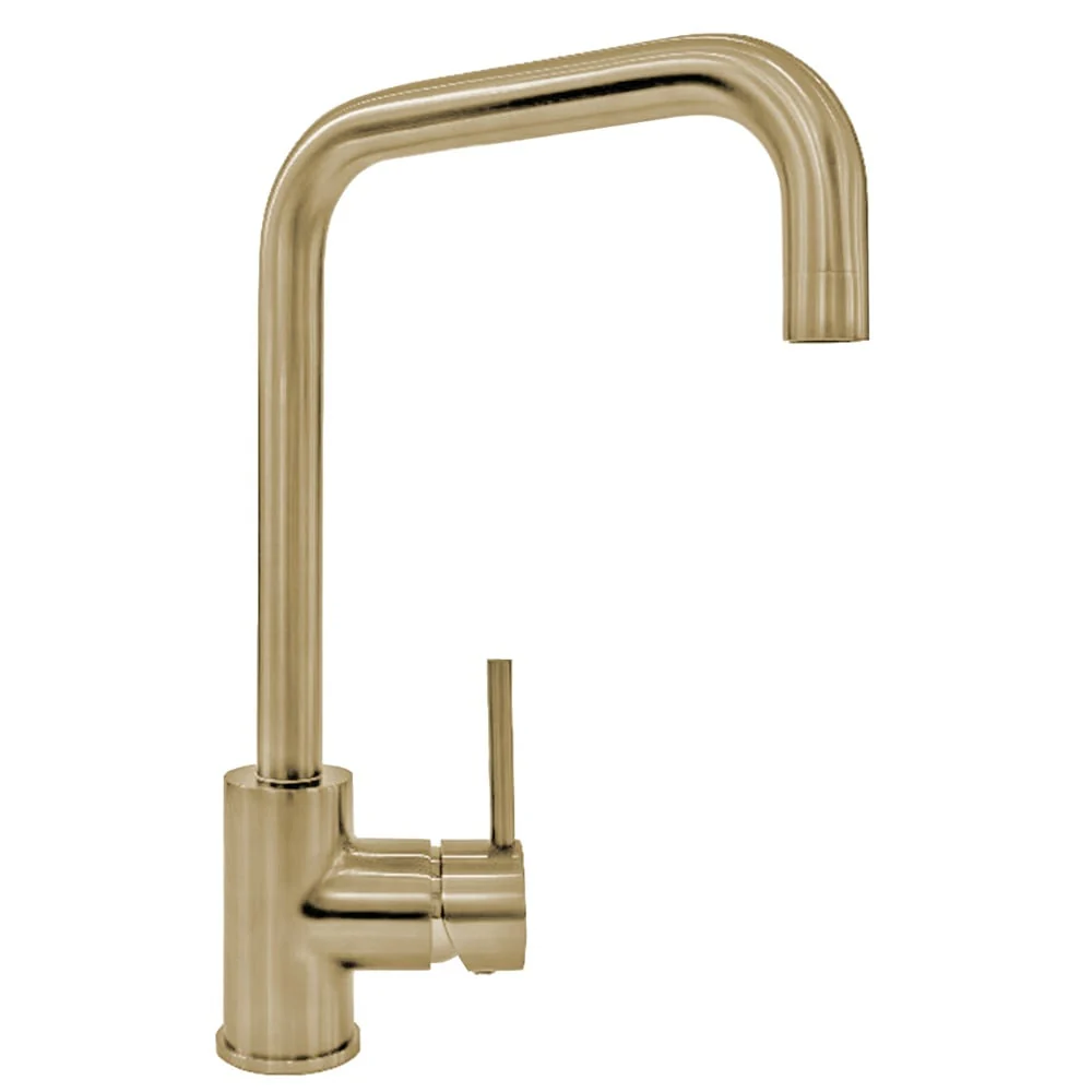 Astini Enzo Brushed Stainless Steel Single Lever Kitchen Sink Mixer Tap - Image 2