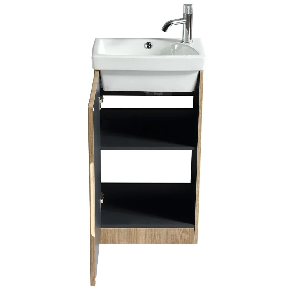 Astini Flauto 460mm Mini Cloakroom Vanity Unit - Image 15