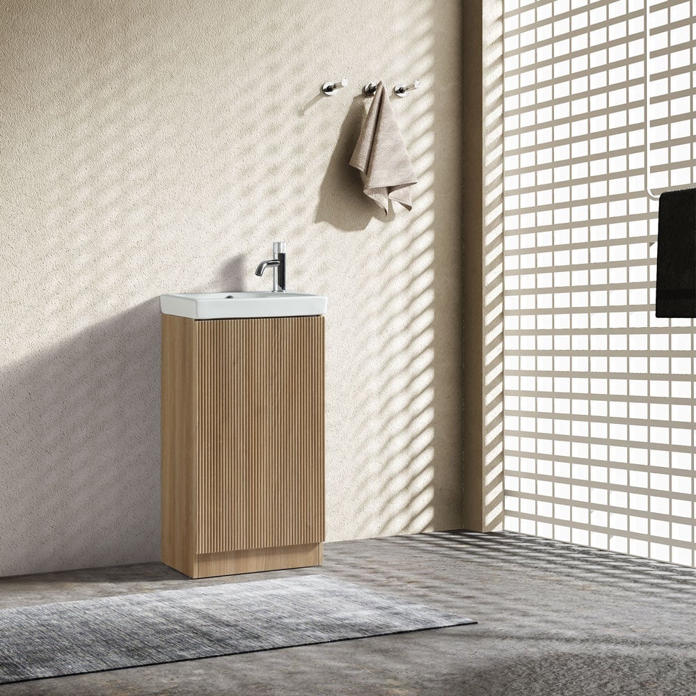 Astini Flauto 460mm Mini Cloakroom Vanity Unit - Image 16