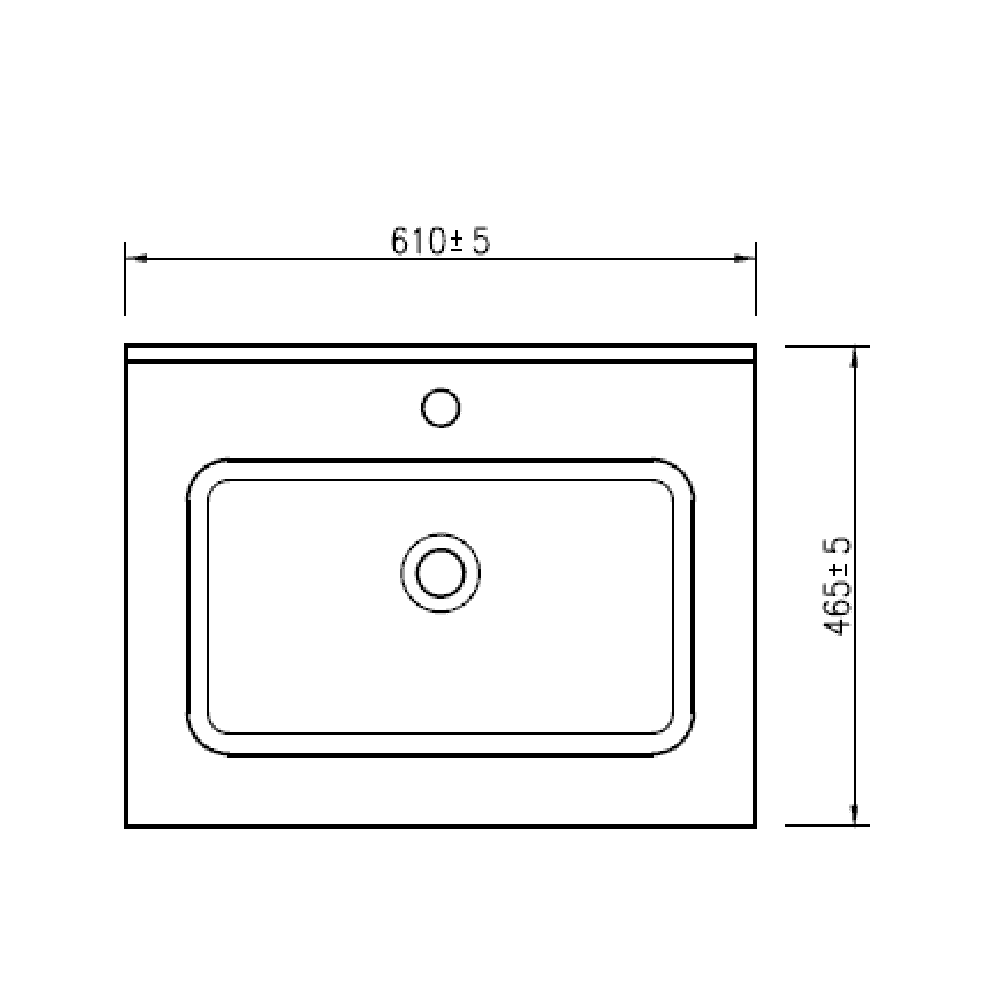 Astini Flauto 600 Matte Basin - Image 2