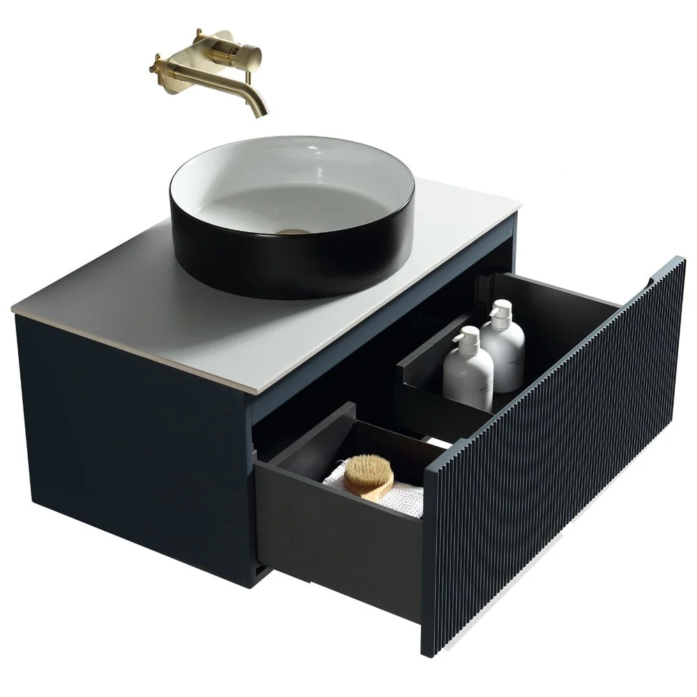 Astini Flauto 600mm Wall Hung Vanity Unit With Counter Top - Image 13