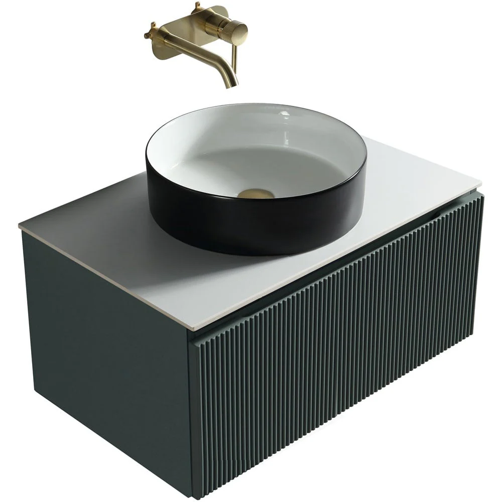 Astini Flauto 600mm Wall Hung Vanity Unit With Counter Top - Image 17
