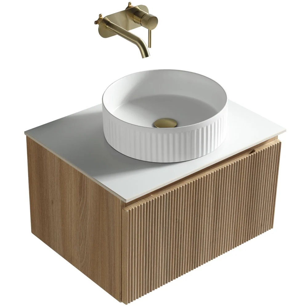 Astini Flauto 600mm Wall Hung Vanity Unit With Counter Top - Image 9