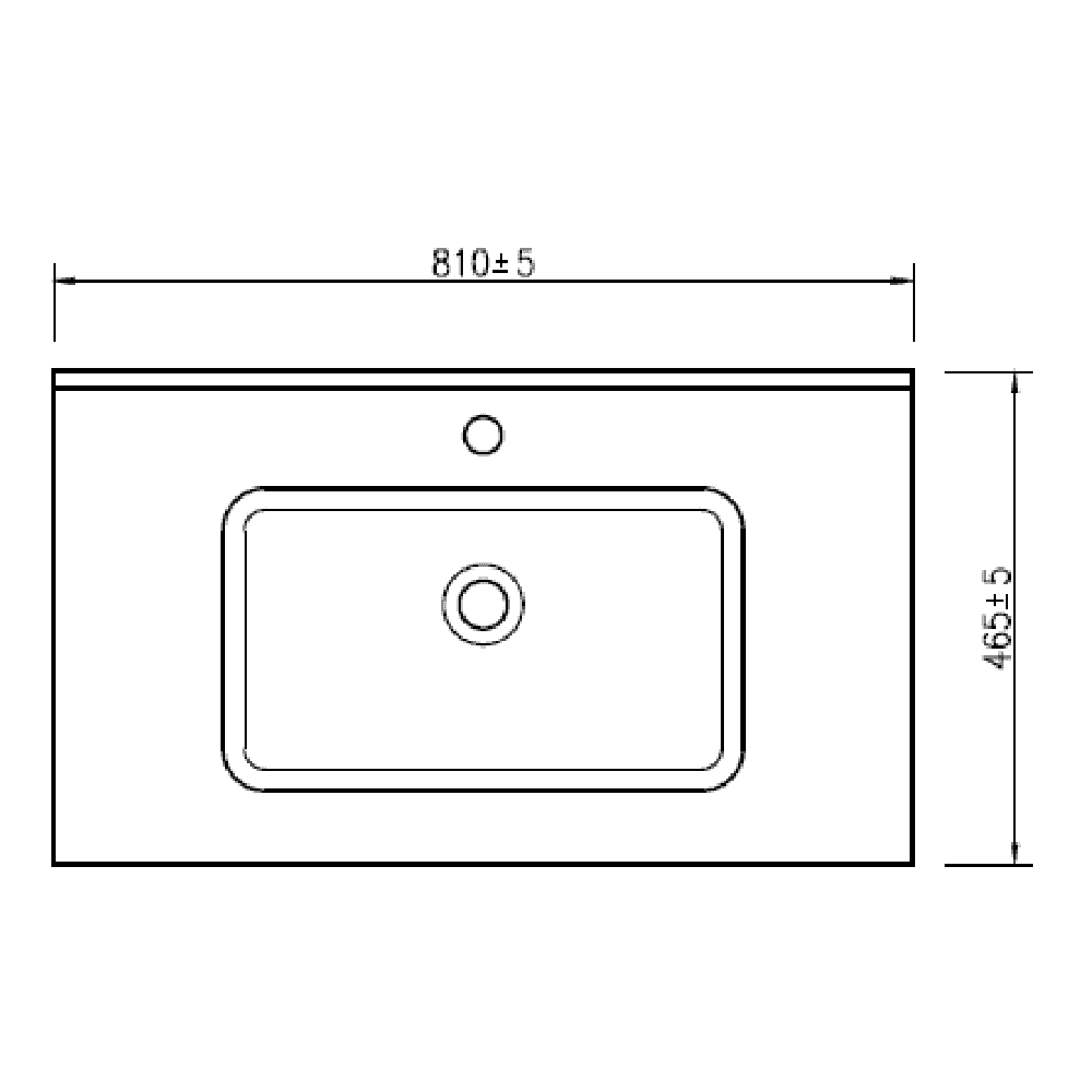Astini Flauto 800 Matte Basin - Image 2