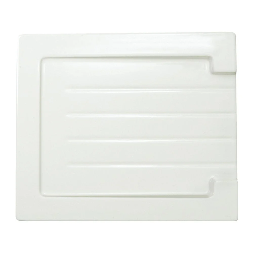 Astini Grooved Ceramic Gloss White Belfast Butler Kitchen Sink Worktop Drainer - Image 9