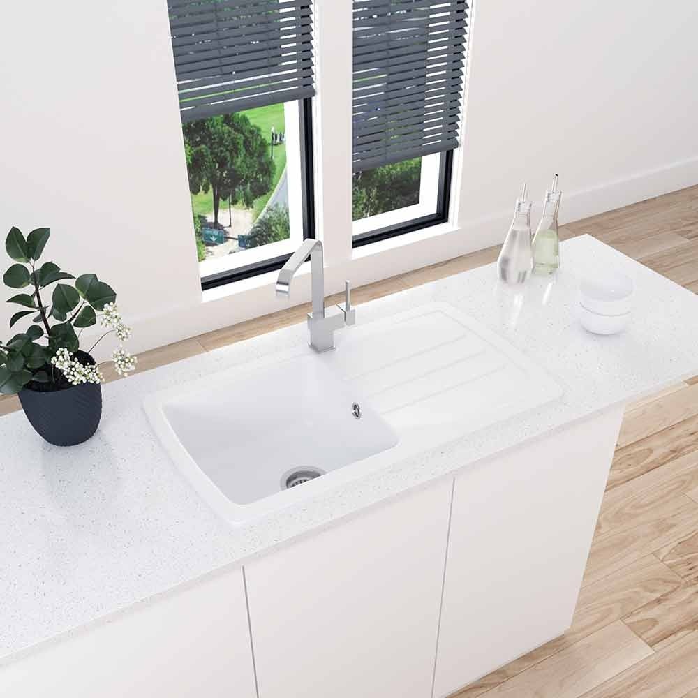 Astini Harrison 1.0 Bowl Composite Synthetic Kitchen Sink & Waste - Image 7