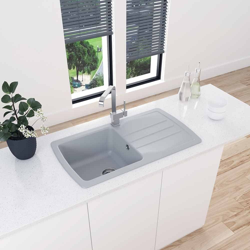 Astini Harrison 1.0 Bowl Composite Synthetic Kitchen Sink & Waste - Image 8