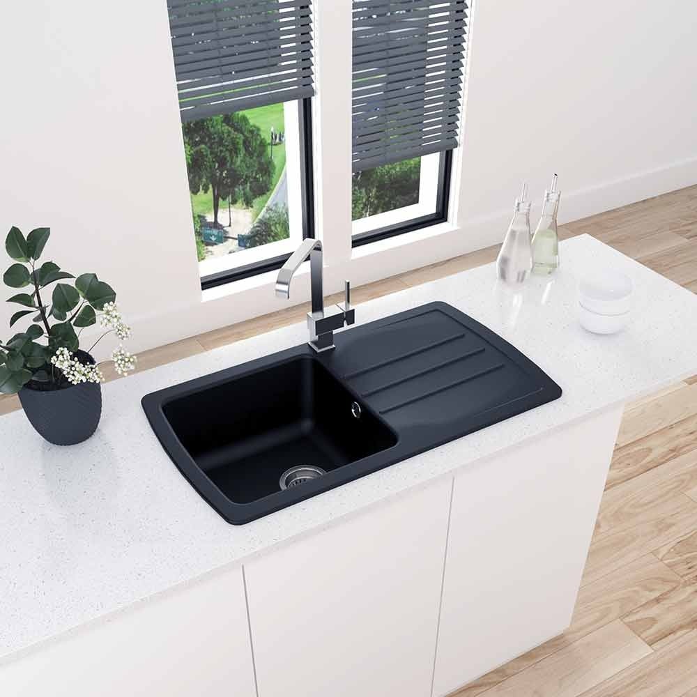 Astini Harrison 1.0 Bowl Composite Synthetic Kitchen Sink & Waste - Image 9