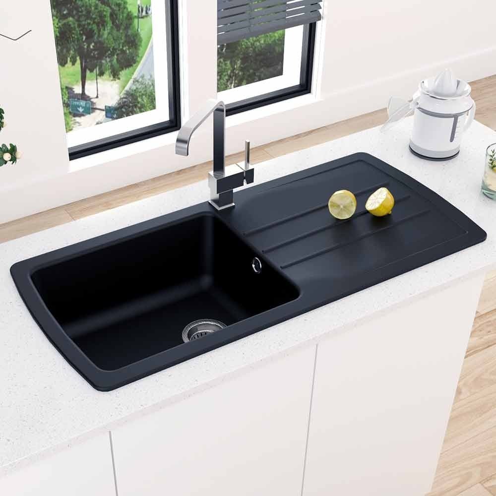 Astini Harrison 1.0 XL Bowl Composite Synthetic Kitchen Sink & Waste - Image 2