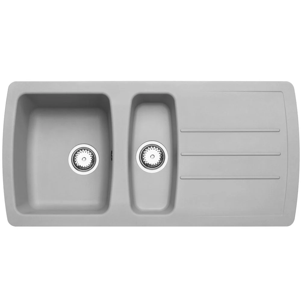 Astini Harrison 1.5 Bowl Composite Synthetic Kitchen Sink & Waste - Image 8