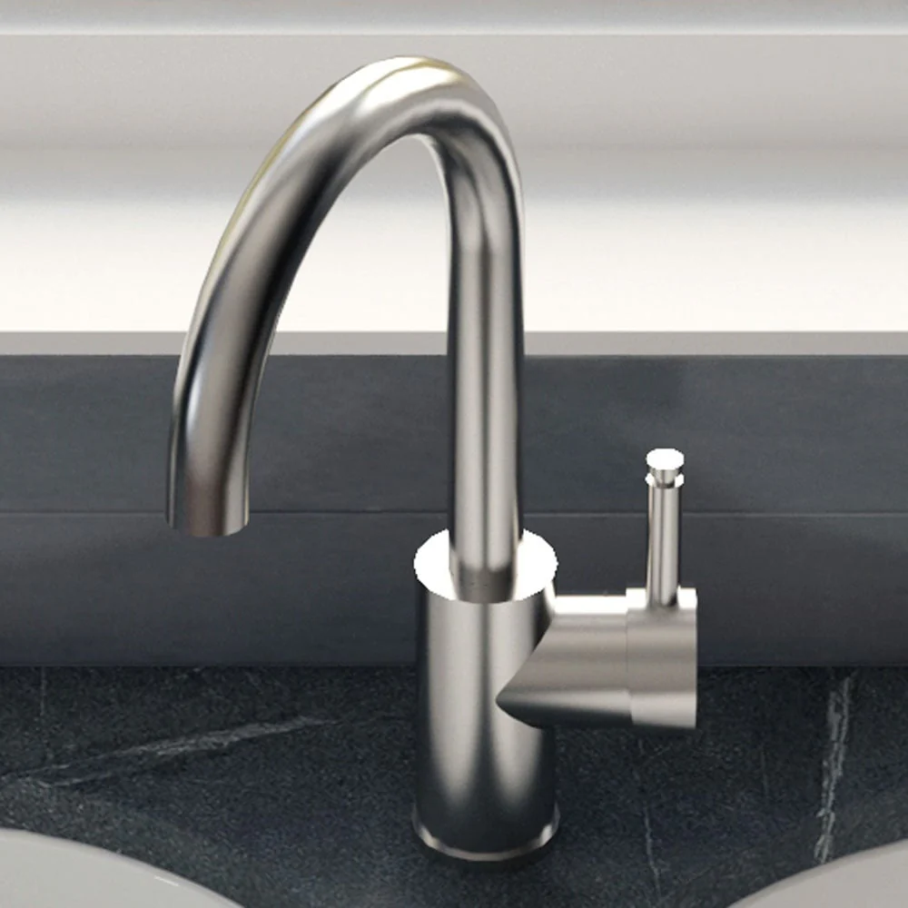 Astini Industrial 3in1 Boiling Hot Water Kitchen Tap & Tank with Brushed Brass Finish - Image 12