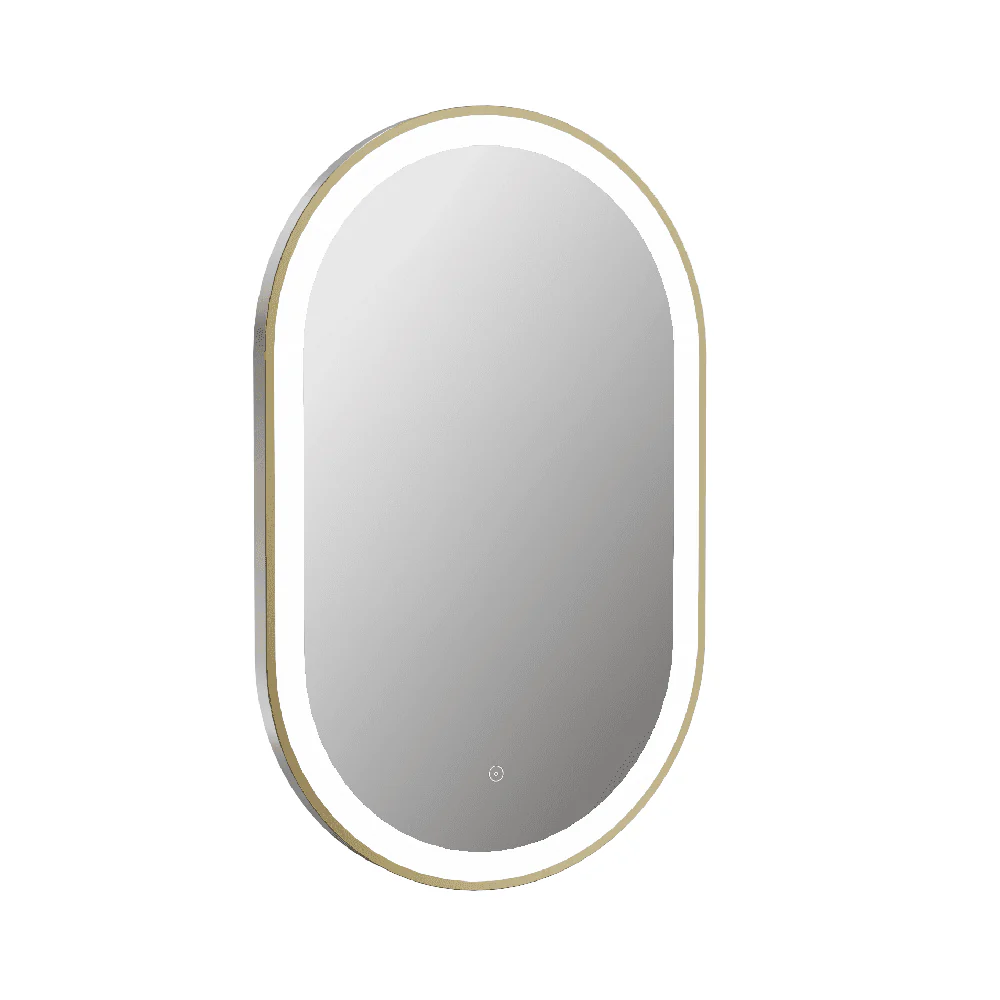 Astini Martha Brushed Brass 800 LED Touch Mirror - Image 2