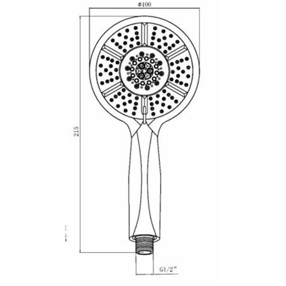 Astini Matt Black 3 Mode Shower Handset - Image 2