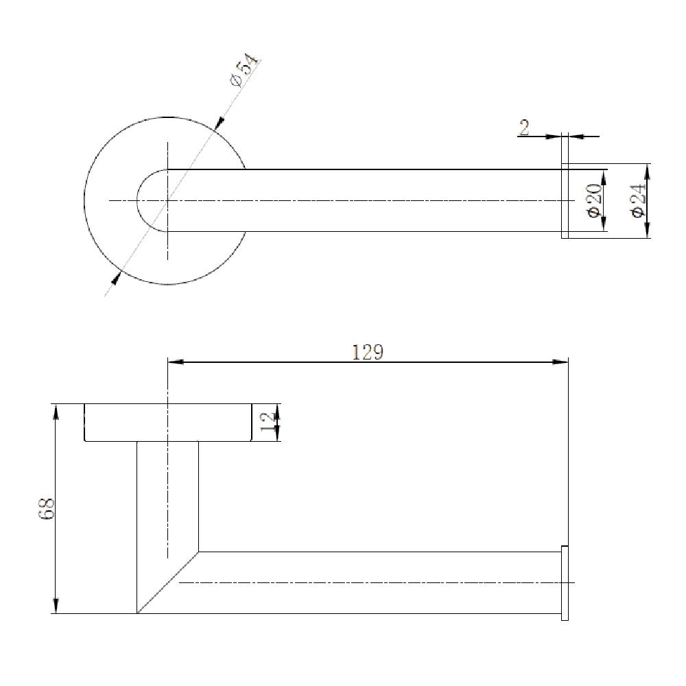 Astini Melbourne Chrome Toilet Roll Holder - Image 2