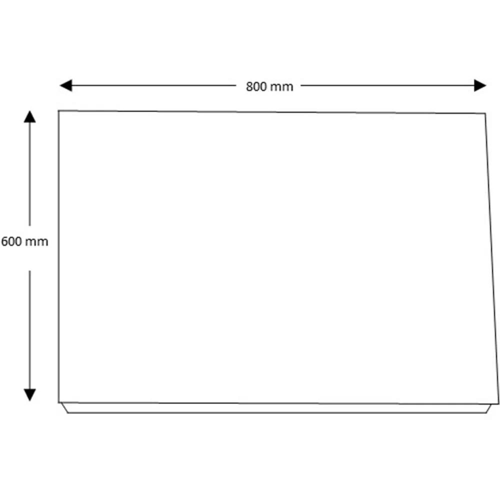 Astini Niamh Touch Mirror with LED & Demist 800x600mm - Image 2