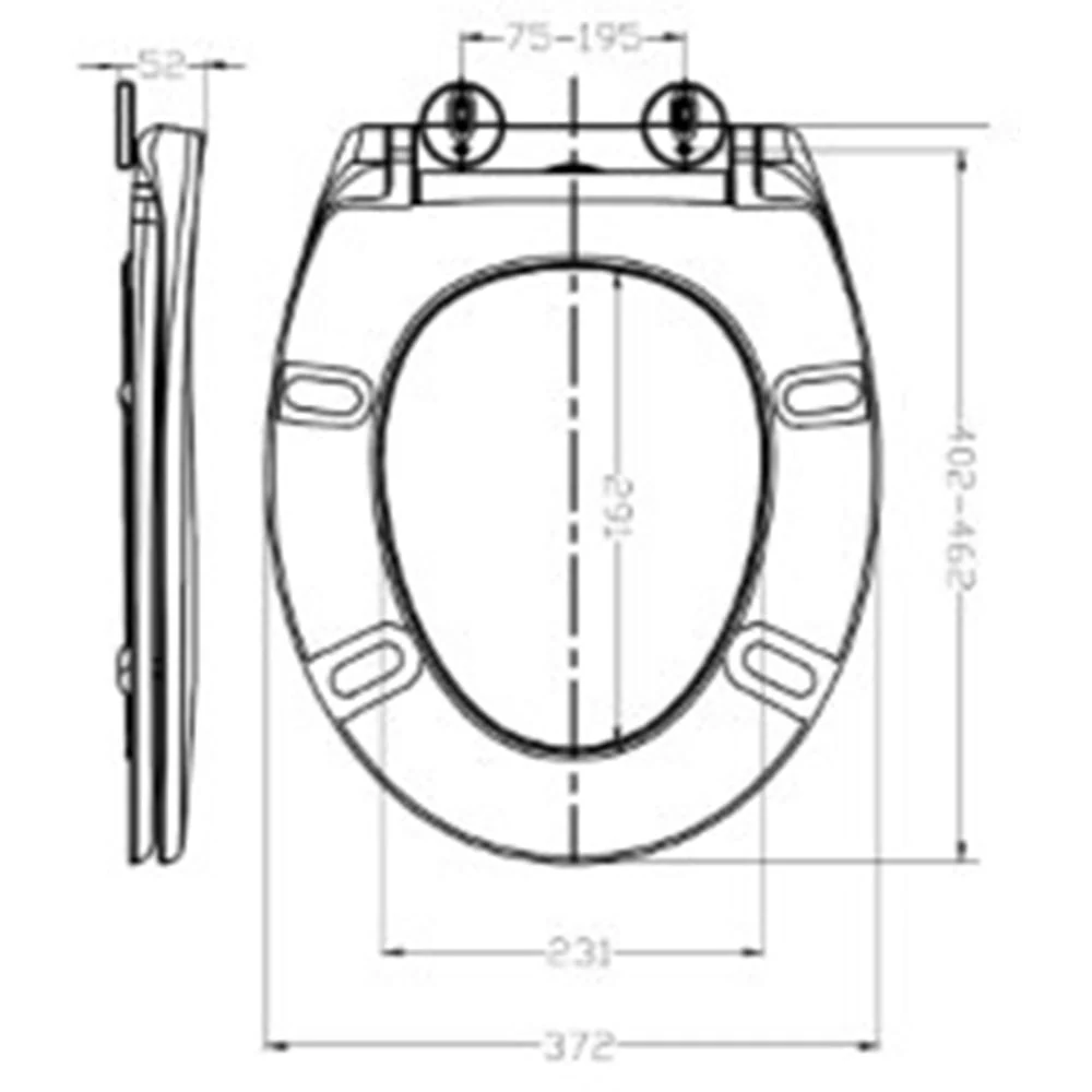 Astini Omni White Soft Close Toilet Seat - Image 2