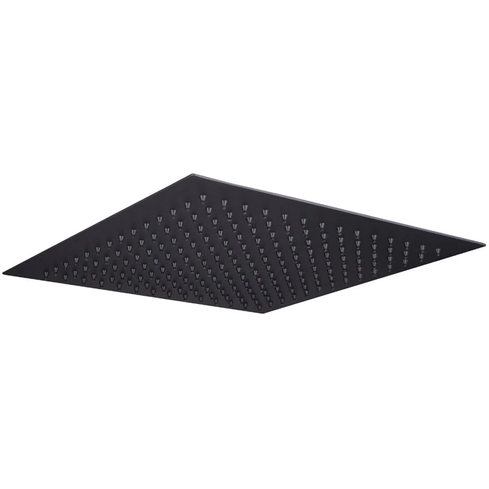 Astini Orca Black Square Shower Head 250mm