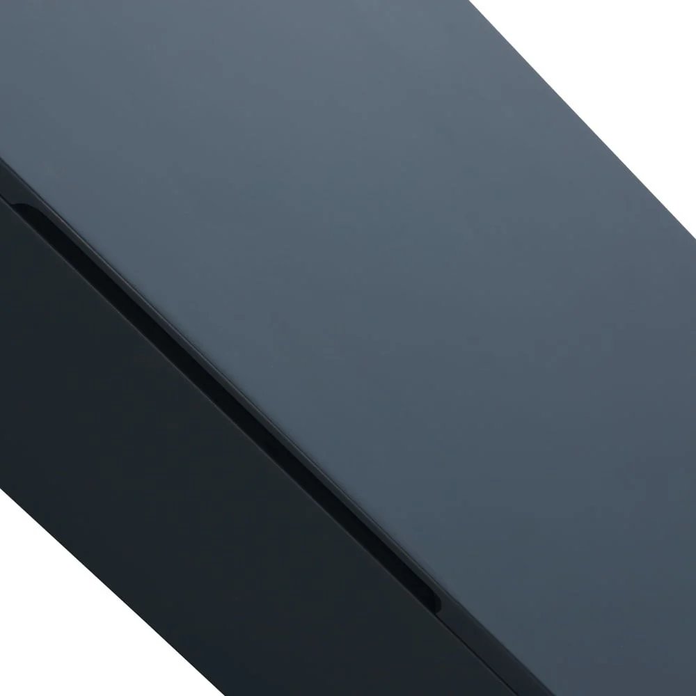 Astini Piatta 900mm Midnight Shadow Wall Mounted Tall Cabinet - Image 5